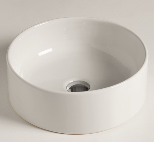 Sinks SLIM TONDO 400 x 400 x 130 mm | vessel sinks | circular | Aloe mattte