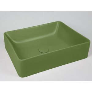 Sinks Slim | 500 x 380 x 130 mm | vessel sinks | rectangular | Aloe mattte