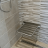 Stainless steel shower seat III | 389 x 470 x 90