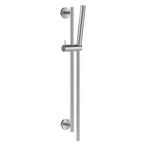 Set X STYLE INOX | sliding bar + hand shower + hose | without water connection | stainless steel