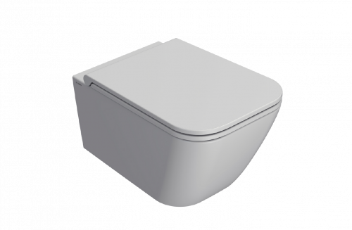 Wall-mounted toilet  STONE | 520x360x330 mm | Light grey mattte