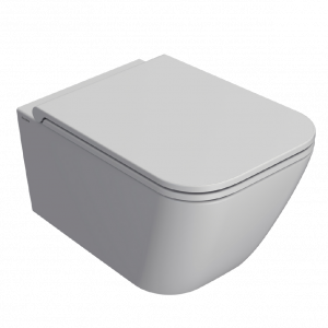 Wall-mounted toilet  STONE | 520x360x330 mm | Light grey mattte