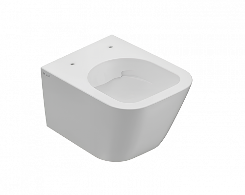 Wall-mounted toilet  STONE | 450x370x330 mm | White gloss