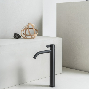 Sink faucet SWING single lever, high | 190 | black mat