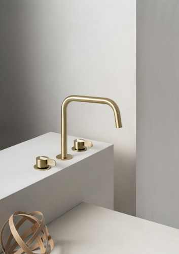 Wash basin faucets Swing | stand faucet | three-element | polished gold