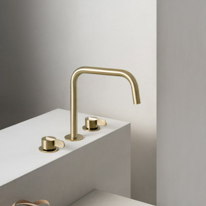 Wash basin faucets Swing | stand faucet | three-element | polished gold