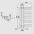 Radiator Theia | 500x940 mm | just | silver gloss