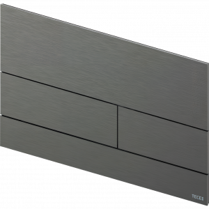 WC push plate module SquareSquare II | Brushed Black Chrome