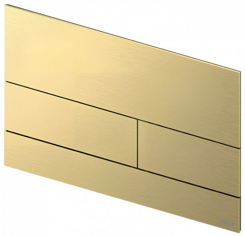 WC push plate module SquareSquare II | Brushed Gold Optic