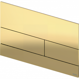 WC push plate module SquareSquare II | Polished Gold Optic