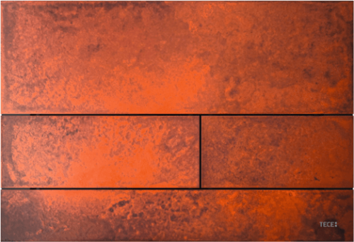 WC push plate module SquareSquare II | Corten