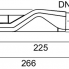 Siphon with wall drain, Drainline 67mm (0,5 l/s )