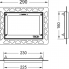 TECE toilet installation frame for flush-mounted installation | metal bright