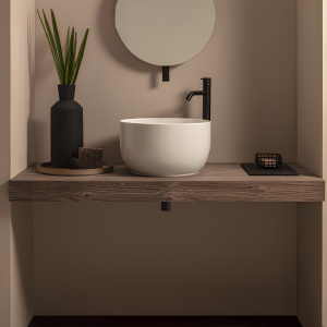 Washbasin T-Edge  | 380 x 380 x 210 | White gloss