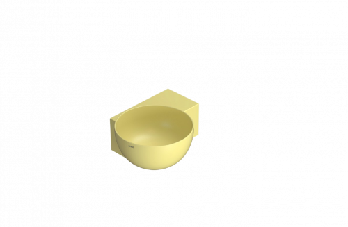 Wall-mounted sink Globo 400 x 320 x 160 | Mustard yellow mattte