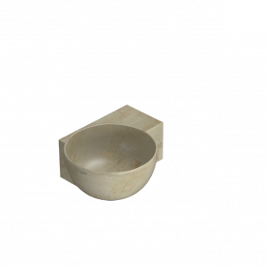 Wall-mounted sink Globo 400 x 320 x 160 | Travertine mattte