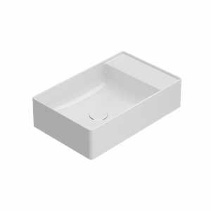 Washbasin T-EDGE | 550 x 350 x 140 | White gloss