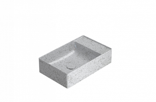 Washbasin T-EDGE | 550 x 350 x 140 | Crushed ice mattte