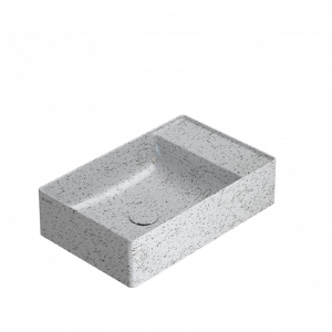 Washbasin T-EDGE | 550 x 350 x 140 | Crushed ice mattte