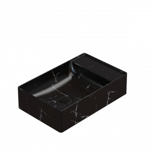 Washbasin T-EDGE | 550 x 350 x 140 | Portoro Nero mattte