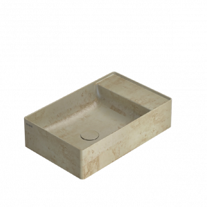 Washbasin T-EDGE | 550 x 350 x 140 | Travertine mattte