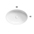 Countertop washbasin T-EDGE | 600x420x160  | White gloss