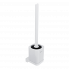 Toilet brush with a ceramic vessel Maya | white matte