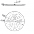 Built-in LED round shower head - 420 mm