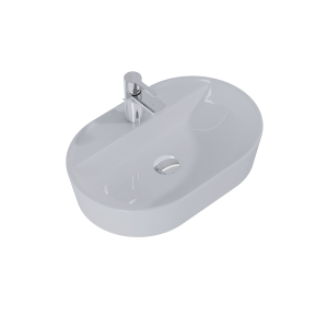 Countertop washbasin ARIA 62 | 620 x 132 x 410 | gray light mat