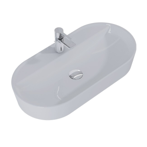 Countertop washbasin ARIA 80 | 800 x 135 x 400 | gray light mat