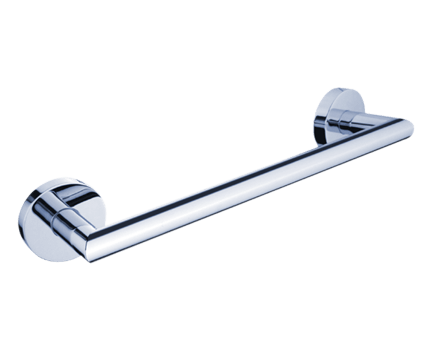 Towel holder Unix 350 | solid | chrome