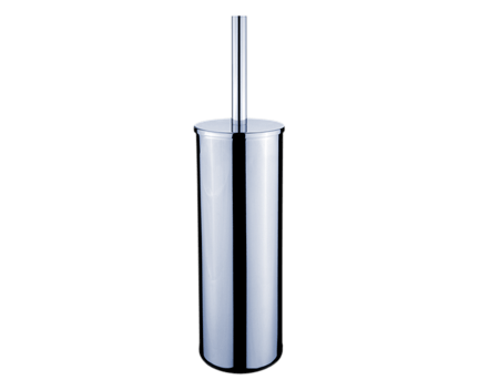 Toilet brush Unix massive metal (hanging or freestanding) | chrome