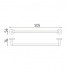 Towel holder Unix 500 | brushed inox