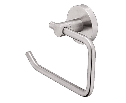 Toilet paper holder Unix without cover for one roll | brushed inox