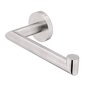 Toilet paper holder Unix without cover solid | brushed inox