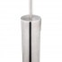 Toilet brush Unix massive metal (hanging or freestanding) | brushed inox