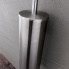 Toilet brush Unix massive metal (hanging or freestanding) | brushed inox