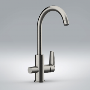 V | Sink faucet Vanity T, lever with spray jet | brushed nickel gloss