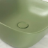 Sinks Soft 425 x 425 x 185 mm | vessel sinks | rectangular | Aloe mattte