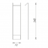 A separate hook for hanging shelves Kibo | chrome