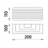 Bond wire shelf  200 x 110 x 100 mm