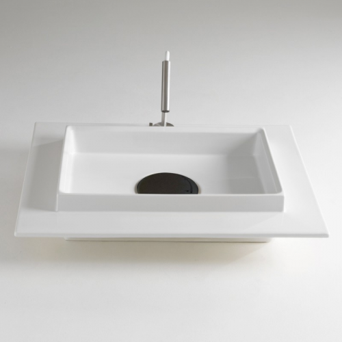 Sinks WIDE-S 800 x 600 x 160 mm | drop-in sinks | Šedá mattte