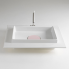 Sinks WIDE-S 800 x 600 x 160 mm | drop-in sinks | Pink mattte