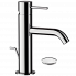 Washbasin faucet X STYLE with drain cap | lever lever low | brushed nickel gloss