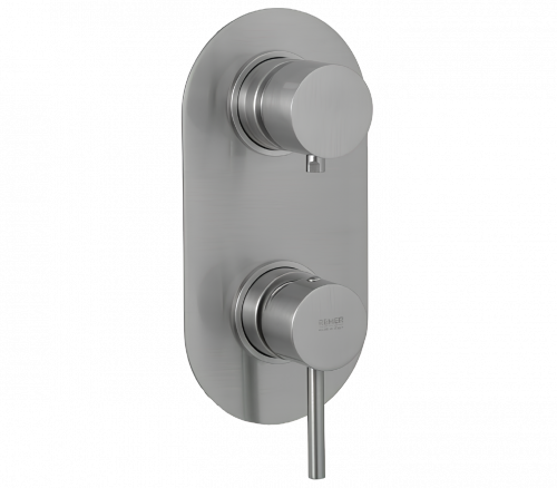 Concealed module X STYLE X 93 | three-way lever mixer | Lever | brushed nickel gloss