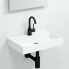 Xo washbasin mixer tap type 1, with swivelling spout, matt black