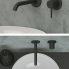 Wash basin faucets X STYLE X 15 P | wall concealed | black mattte