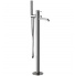 Bath faucet X STYLE lever mixer, free-standing | brushed nickel gloss