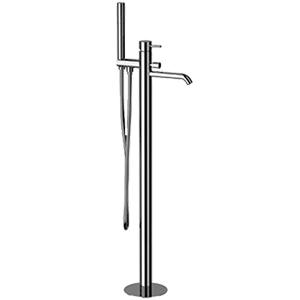Bath faucet X STYLE lever mixer, free-standing | chrome gloss