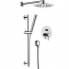 Shower set X STYLE |ever concealed with handheld shower Ø 200 mm | chrome polished | white mattte